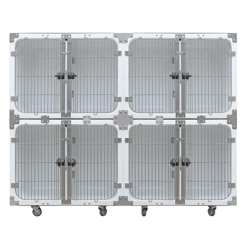 వెటర్నరీ వాటర్‌ప్రూఫ్ ఫైబర్‌గ్లాస్ మాడ్యులర్ డాగ్ కేజ్